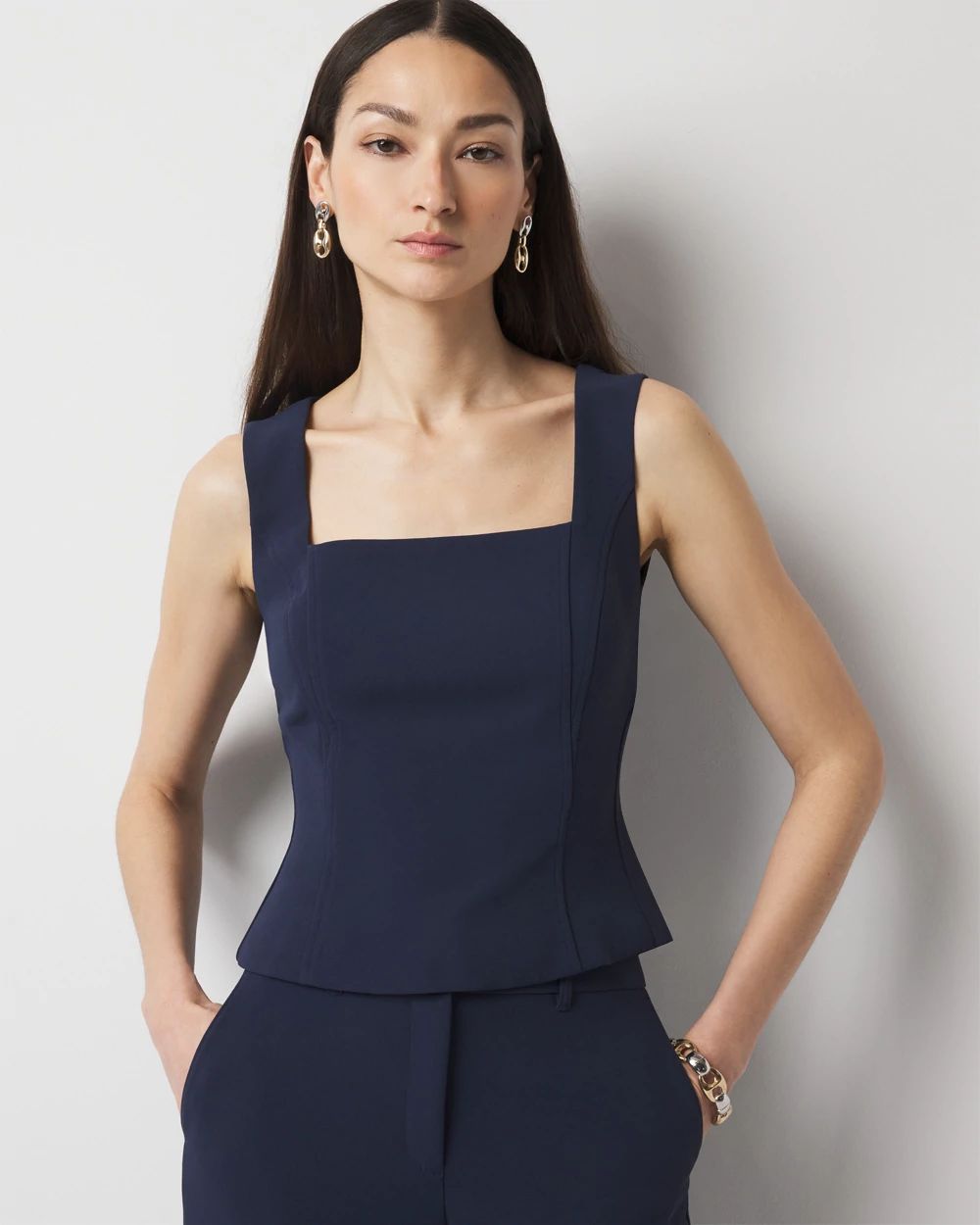 Peplum Bustier Tank | White House Black Market Peplum Bustier Tank | White House Black Market